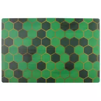 Podložka Wabe 43,5x28,2 cm zelené hexagóny
