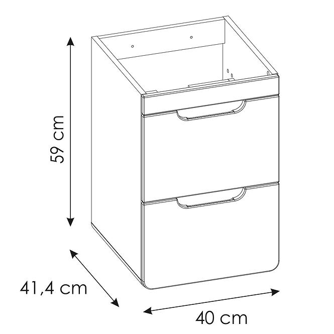 Skrinka Aruba 0D2S 40 CM