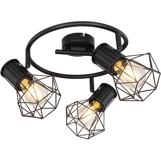 Stropné bodové svietidlo 54017-3 Čierna LS3,2