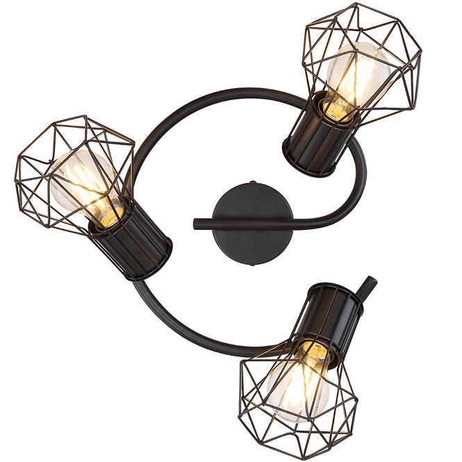 Stropné bodové svietidlo 54017-3 Čierna LS3,5