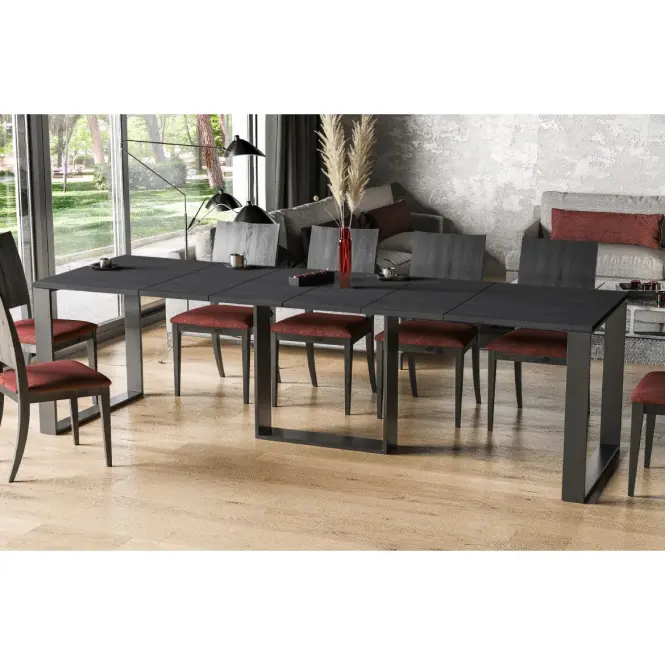 Rozkladací stôl Borys 130/250x80cmbetón tmavý,5