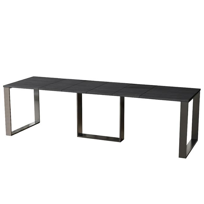 Rozkladací stôl Borys 130/330x80cm betón tmavý