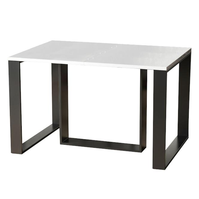 Rozkladací stôl Borys 130/330x80cm biely lesk