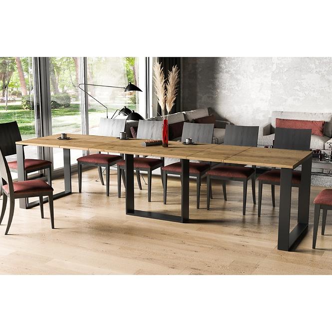 Rozkladací stôl Borys 130/330x80cm Dub Wotan