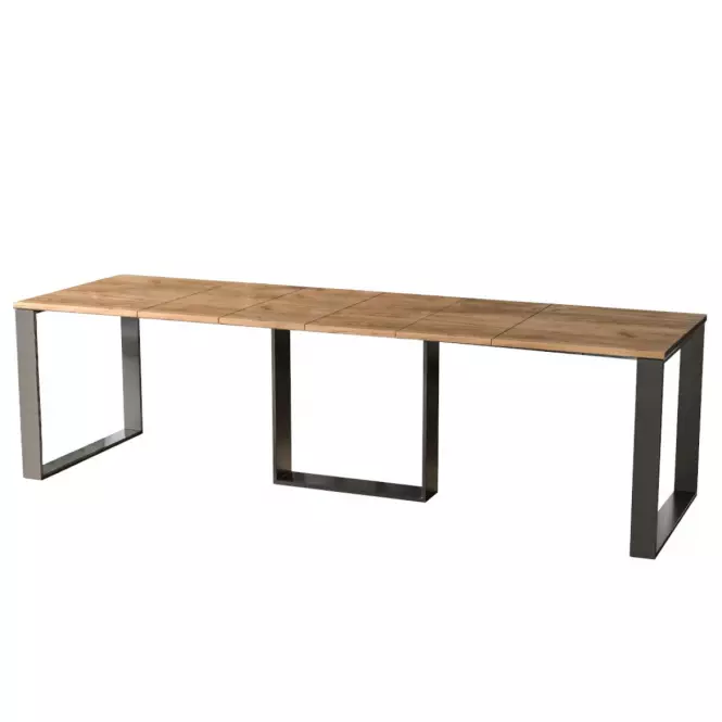 Rozkladací stôl Borys 130/210x80cm Dub Craft Zlatý