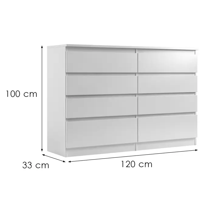 Komoda Ariel II Biely,2