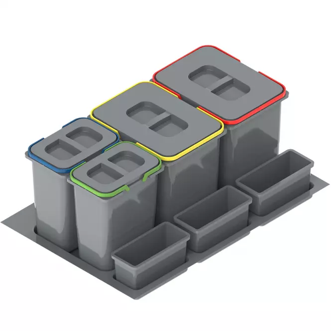 Nádoba na odpad Praktiko 80 4 dielná (2x20 l + 2x9 l)