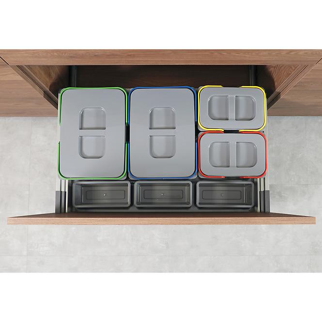 Nádoba na odpad Praktiko 80 4 dielná (2x20 l + 2x9 l)
