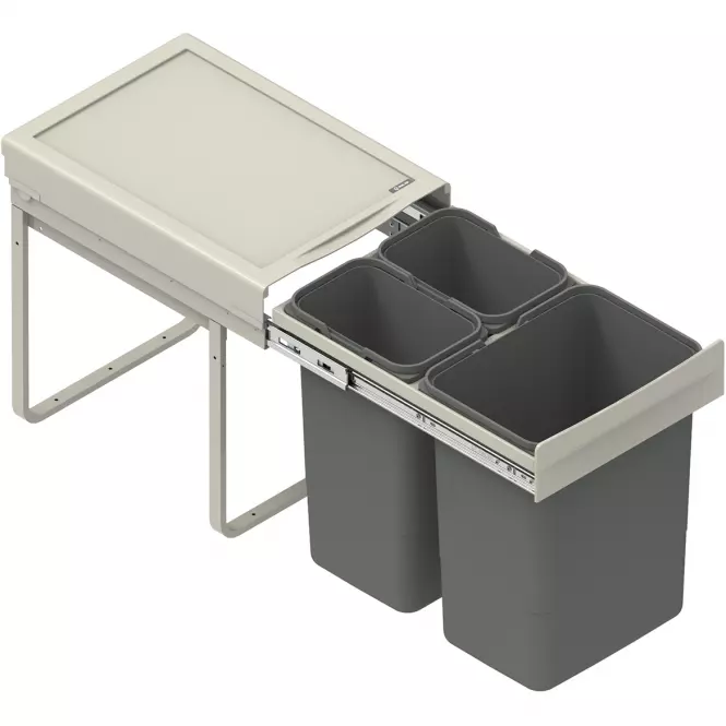 Nádoba na odpad JC 40 vysoká trojdielna (2x9l/1x20l)
