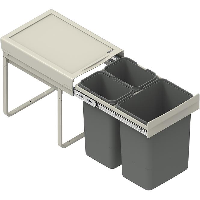 Nádoba na odpad JC 40 vysoká trojdielna (2x9l/1x20l)