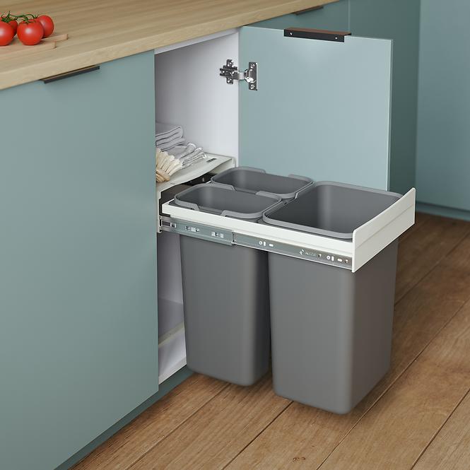 Nádoba na odpad JC 40 vysoká trojdielna (2x9l/1x20l)