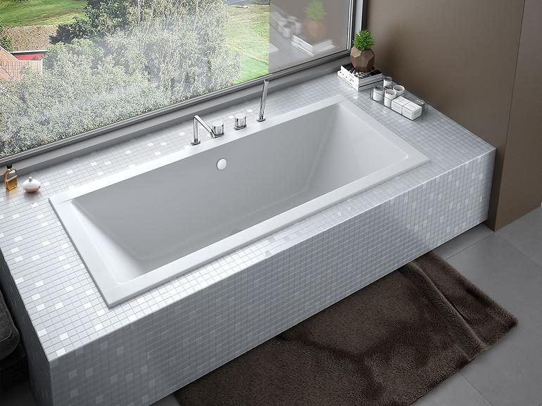 Vaňa Quadro Slim 190/90+ nohy,2