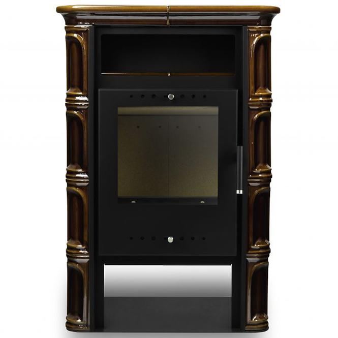 Krbové kachle Coria hnedé 6kW