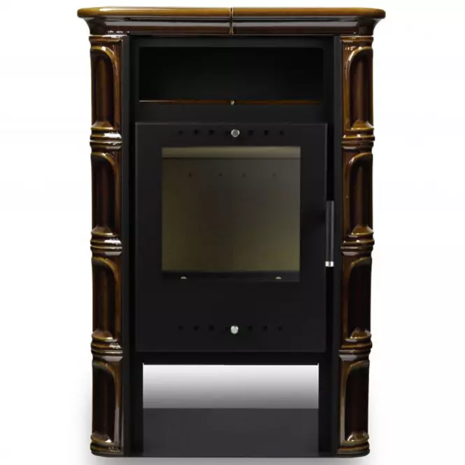 Krbové kachle Coria hnedé 6kW,2