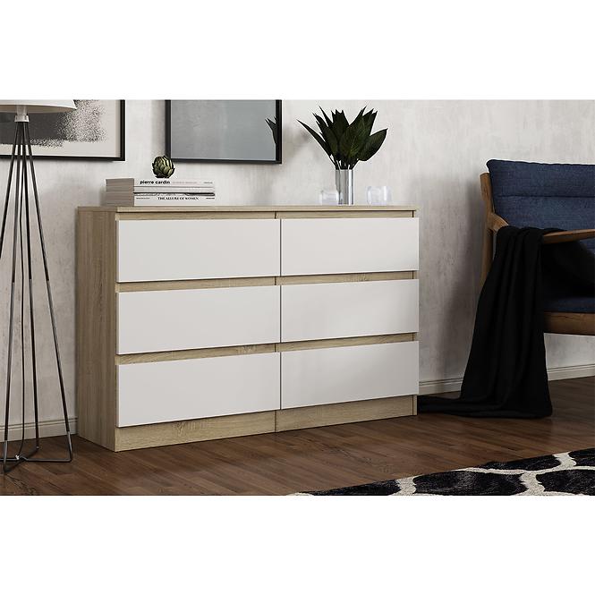 Komoda Alana II Biely/Sonoma,3
