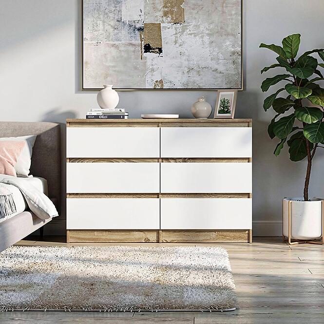 Komoda Alana II Biely/Sonoma
