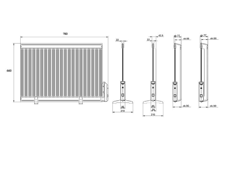Olejový radiátor 1000 W 1316.144