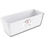 Truhlík samozavlažovací NATURAL plastový 30x13x11cm biely