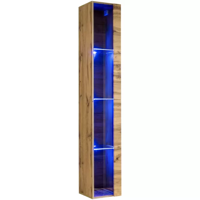 Závesná skrinka Switch Sklo WW1 Wotan + LED