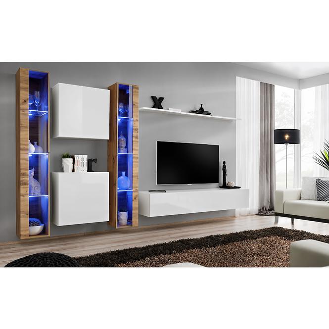 Závesná skrinka Switch Sklo WW1 Wotan + LED