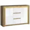 Komoda Livinio L7 Ribbeck/Biely lesk