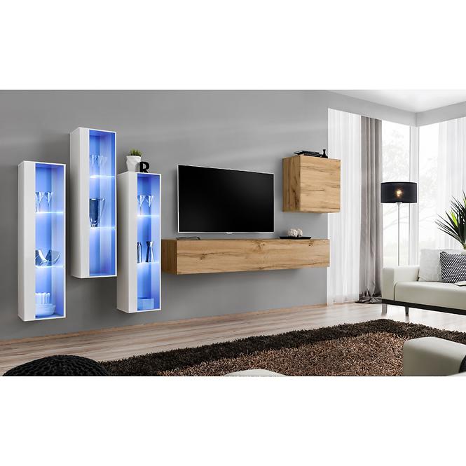 Závesná skrinka Switch WW2 Biely +LED