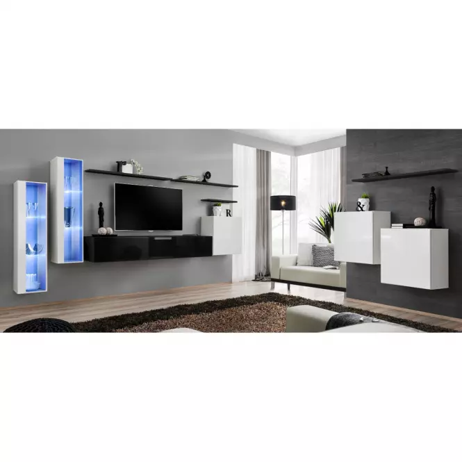 Závesná skrinka Switch WW2 Biely +LED,7