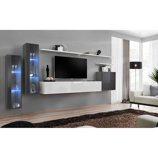 Závesná skrinka Switch WW2 Grafit +LED