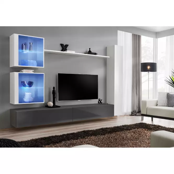 Závesná skrinka Switch WW3 Biely +LED