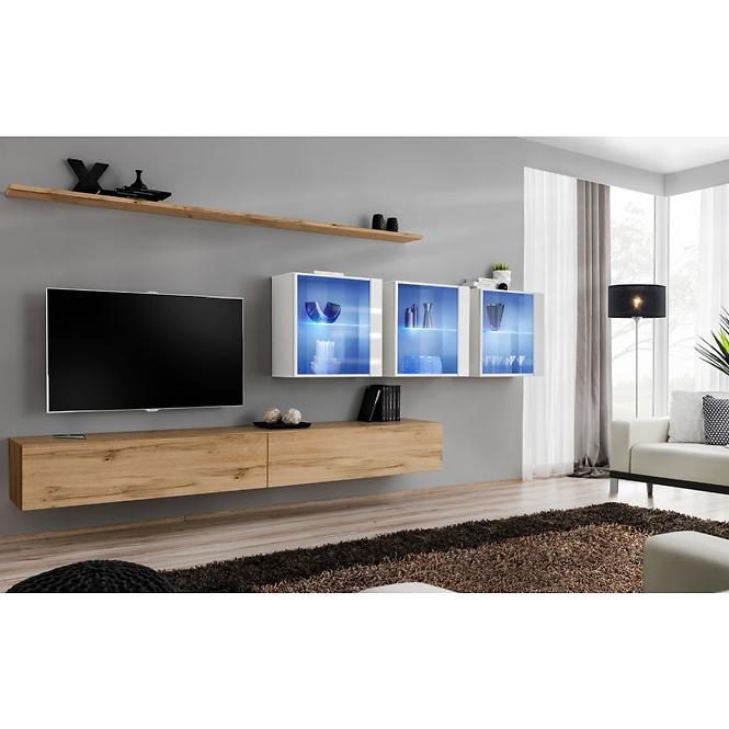 Závesná skrinka Switch WW3 Biely +LED