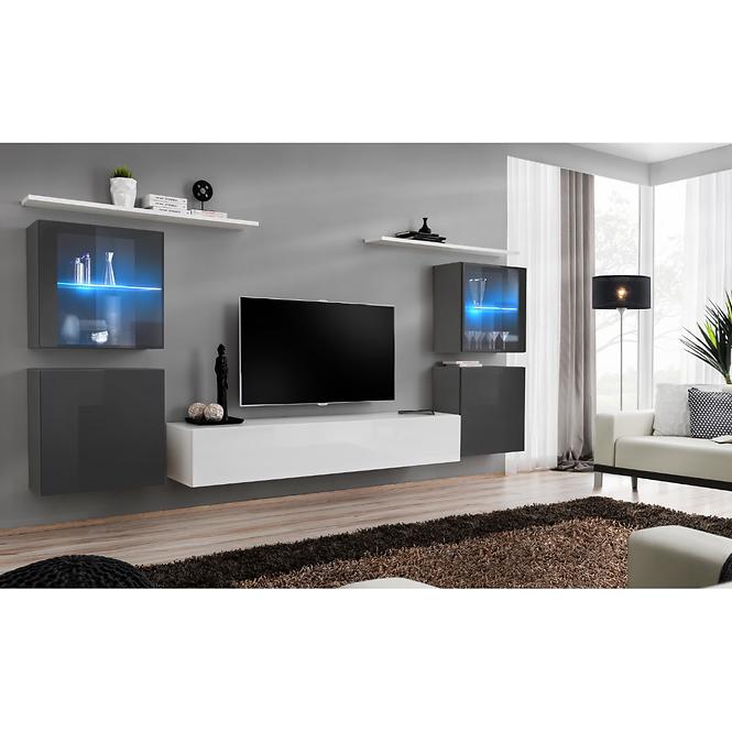 Závesná skrinka Switch WW3 Grafit +LED