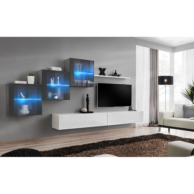 Závesná skrinka Switch WW3 Grafit +LED