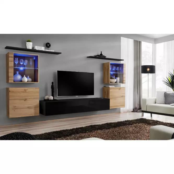 Závesná skrinka Switch WW3 Wotan +LED