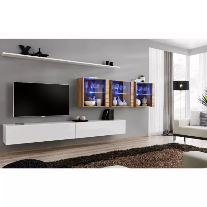 Závesná skrinka Switch WW3 Wotan +LED
