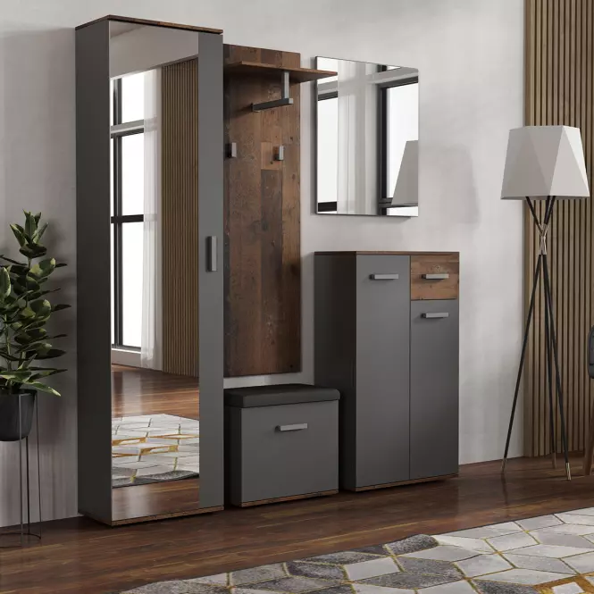 Vešiak Justus 04 Anthracite/Old Style,2
