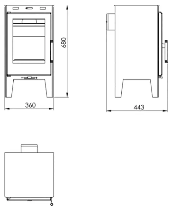 Krbové kachle LYS 6,3 KW Eco Design Panadero