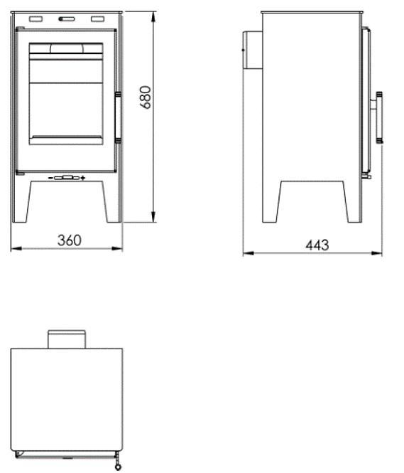 Krbové kachle LYS 6,3 KW Eco Design Panadero,2