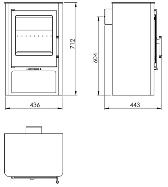 Krbove kachle Garda 5,9KW Eco Design Panadero