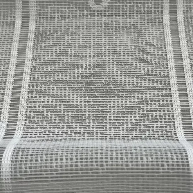 Žakarová záclona 351590 biela/80. Tovar na mieru