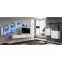 Obývacia stena Switch XIX Sklo +LED Biely,3