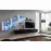 Obývacia stena Switch XIX Sklo +LED Biely/čierna