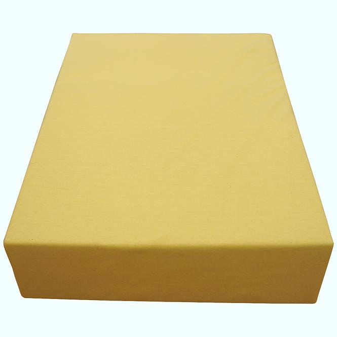 Plachta na postel jersey 90x200 kol. 5102 žltá