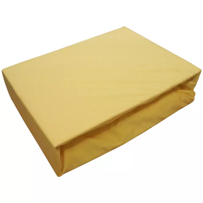 Plachta na postel jersey 200x220 kol. 5102 žltá