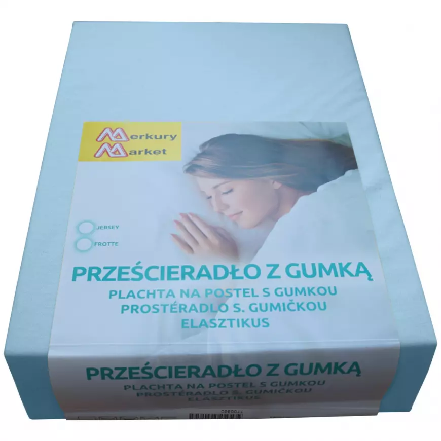 Plachta na posteľ jersey 90x200 farba 9700 modrý