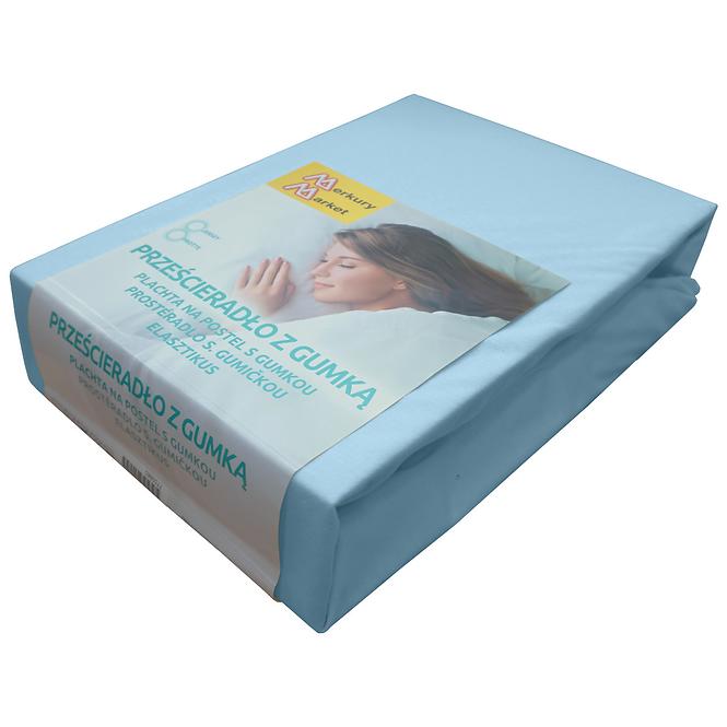 Plachta na posteľ jersey 90x200 farba 9700 modrý,2