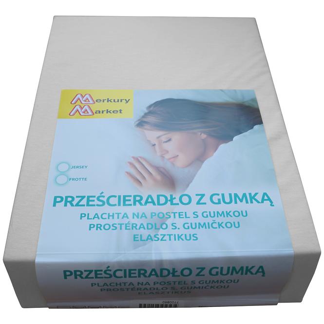 Plachta na posteľ jersey 90x200 kol. 4015 sivá