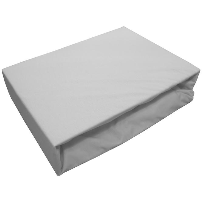 Plachta na posteľ jersey 90x200 kol. 4015 sivá,4