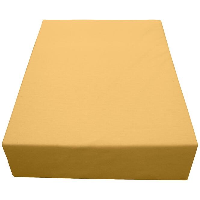 Plachta na posteľ jersey 90x200 kol. 5103 horčicová,3