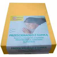 Plachta na posteľ jersey 200x220  kol. 5103 horčica