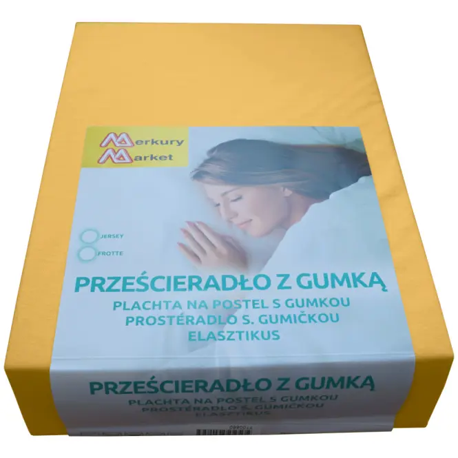 Plachta na posteľ jersey 200x220  kol. 5103 horčicová